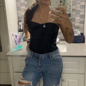 Strapless Sweetheart neckline body suit